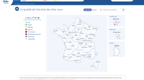 Une carte interactive pour connaitre l’indice ATMO, n’importe où en France